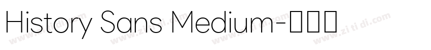 History Sans Medium字体转换